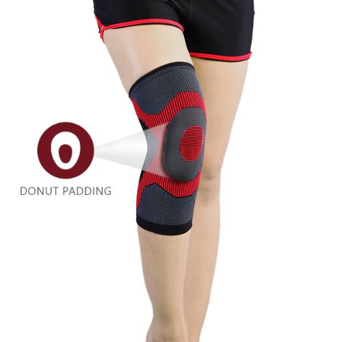 Vissco 3D Knee Cap With Donut Padding | Color - Multicolor (Single Piece)